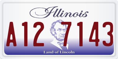 IL license plate A127143
