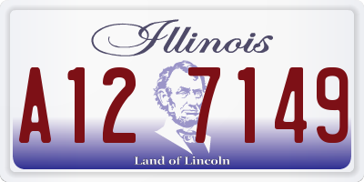 IL license plate A127149