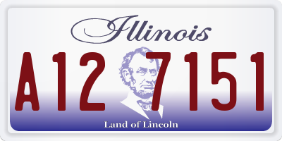 IL license plate A127151