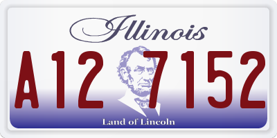 IL license plate A127152