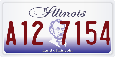IL license plate A127154
