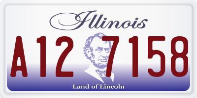 IL license plate A127158