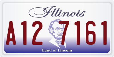 IL license plate A127161