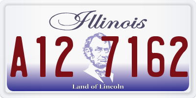 IL license plate A127162