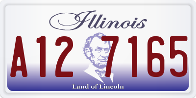 IL license plate A127165