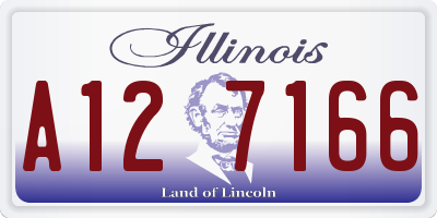 IL license plate A127166