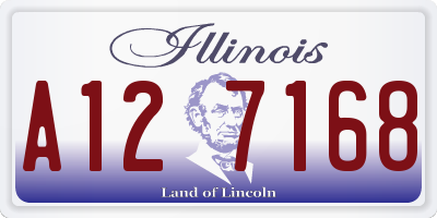 IL license plate A127168