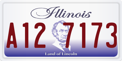 IL license plate A127173