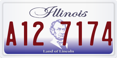 IL license plate A127174