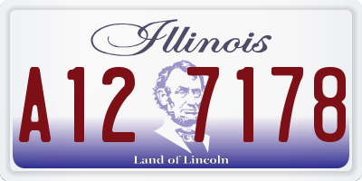 IL license plate A127178