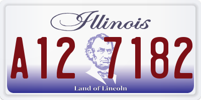 IL license plate A127182