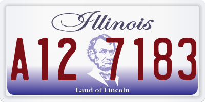 IL license plate A127183
