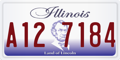 IL license plate A127184