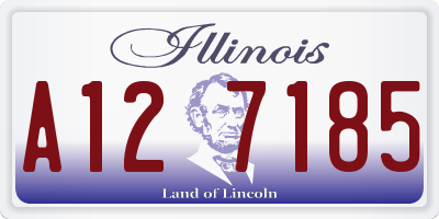 IL license plate A127185