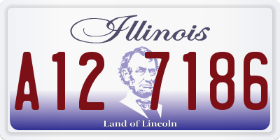 IL license plate A127186