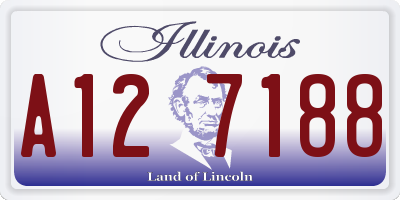 IL license plate A127188
