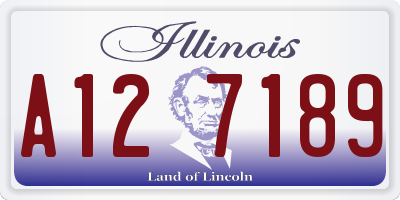 IL license plate A127189