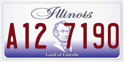 IL license plate A127190