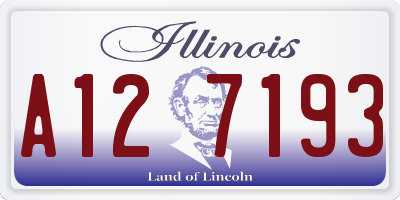 IL license plate A127193