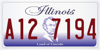 IL license plate A127194