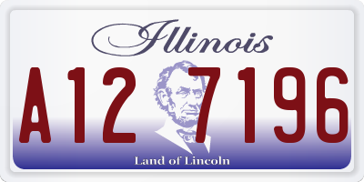 IL license plate A127196