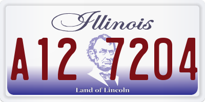 IL license plate A127204