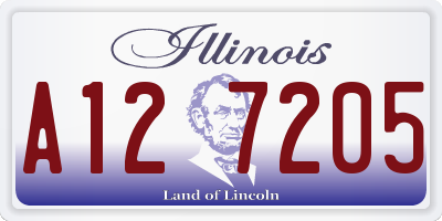 IL license plate A127205