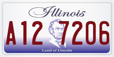 IL license plate A127206