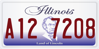 IL license plate A127208