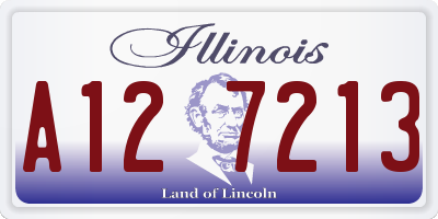 IL license plate A127213