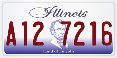 IL license plate A127216