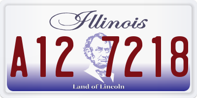 IL license plate A127218