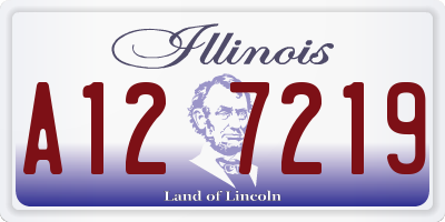 IL license plate A127219