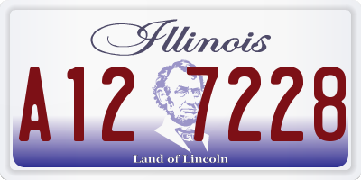 IL license plate A127228