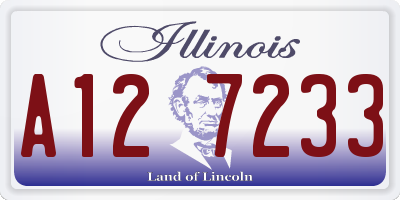 IL license plate A127233