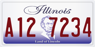 IL license plate A127234