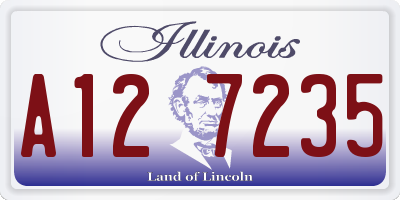 IL license plate A127235
