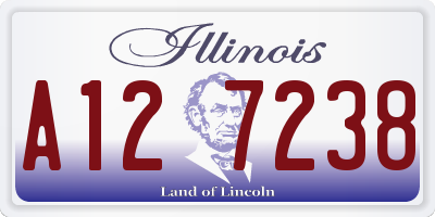 IL license plate A127238