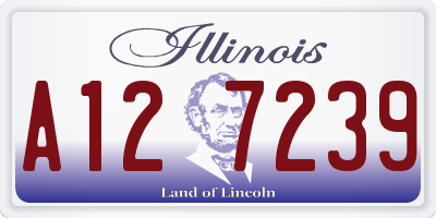 IL license plate A127239