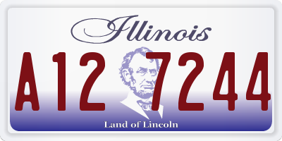 IL license plate A127244