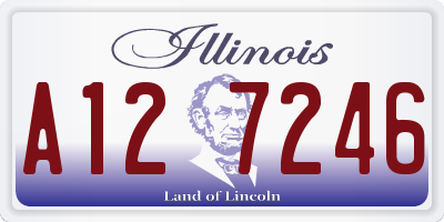 IL license plate A127246