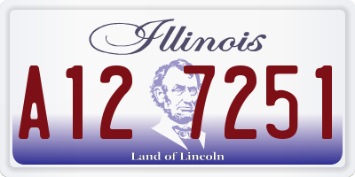IL license plate A127251