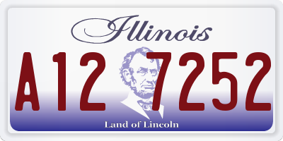 IL license plate A127252
