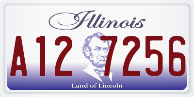 IL license plate A127256