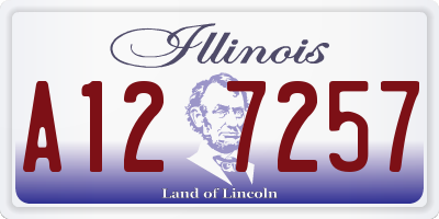 IL license plate A127257
