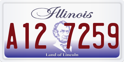IL license plate A127259