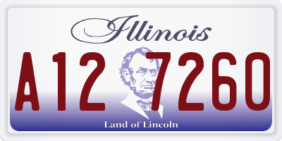 IL license plate A127260