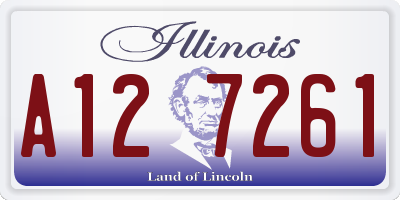 IL license plate A127261