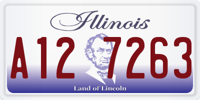 IL license plate A127263
