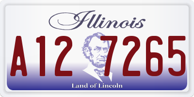 IL license plate A127265